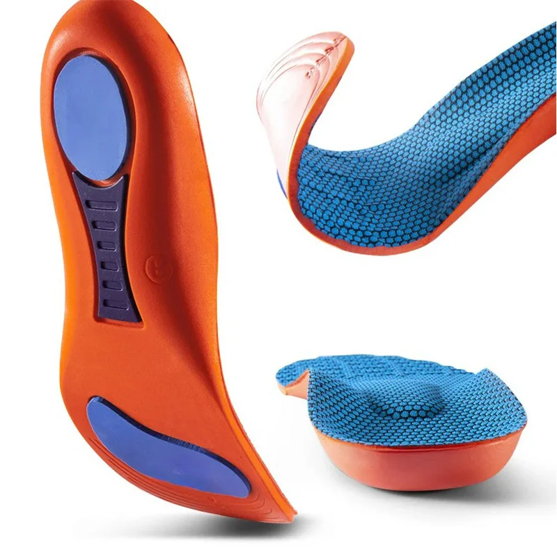 Sport Orthopädische Einlegesohle Laufen Hochsprung Schuh Einlegesohle Arch Support Plantarfasziitis Männer Frauen Stoßdämpfende Rutschfeste Schuh Pad