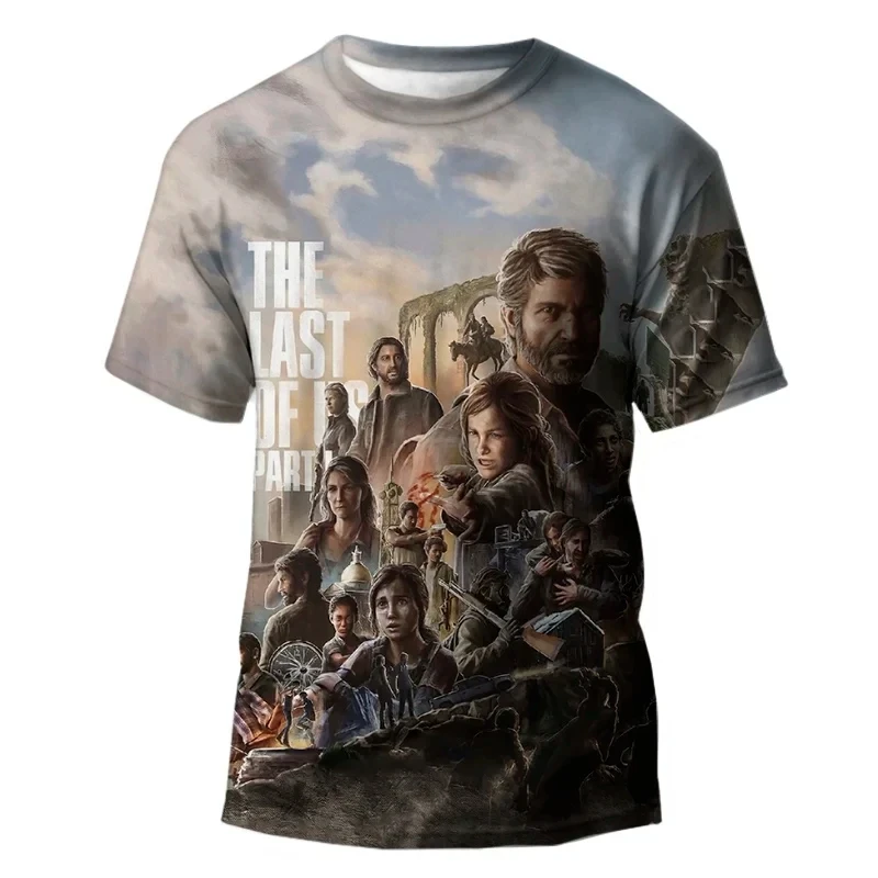 Horror Game The Last Of Us Graphic 3D Printing O-neck T-shirt Summer Fashion Men Women Short Sleeve Casual Unisex clothing