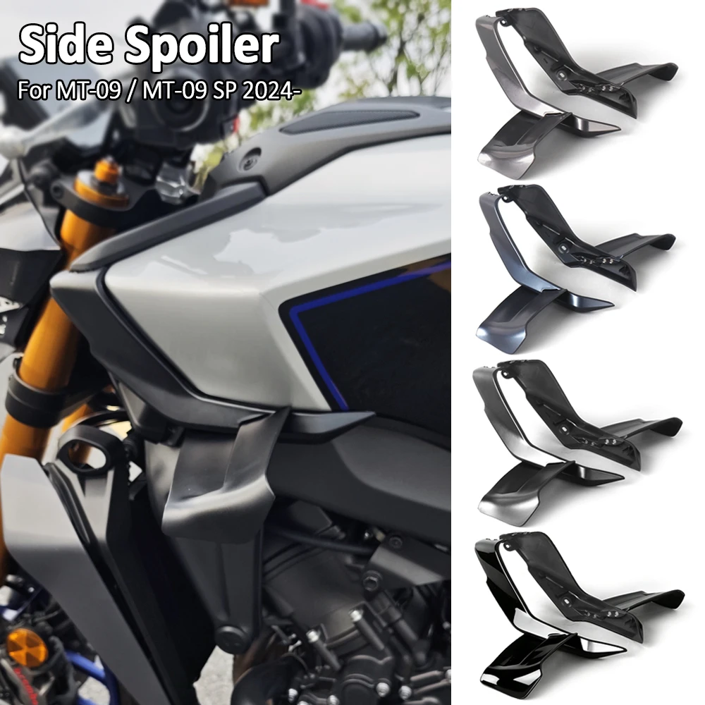 

For YAMAHA MT 09 MT09 MT-09 SP 2024 2025 2026 Motorcycle Side Downforce Naked Spoilers Fixed Winglet Fairing Wings Deflectors