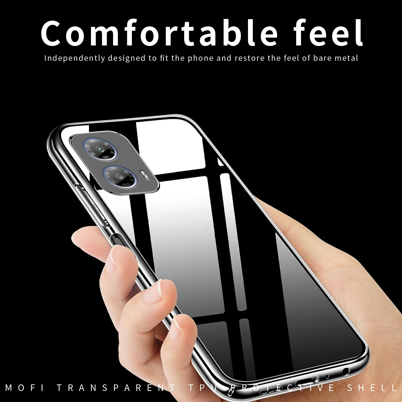 For Motorola Moto G34 5G Case MOFi Ultra Thin Soft TPU Clear Back Cover Phone Cases For Motorola Moto G34 image 5