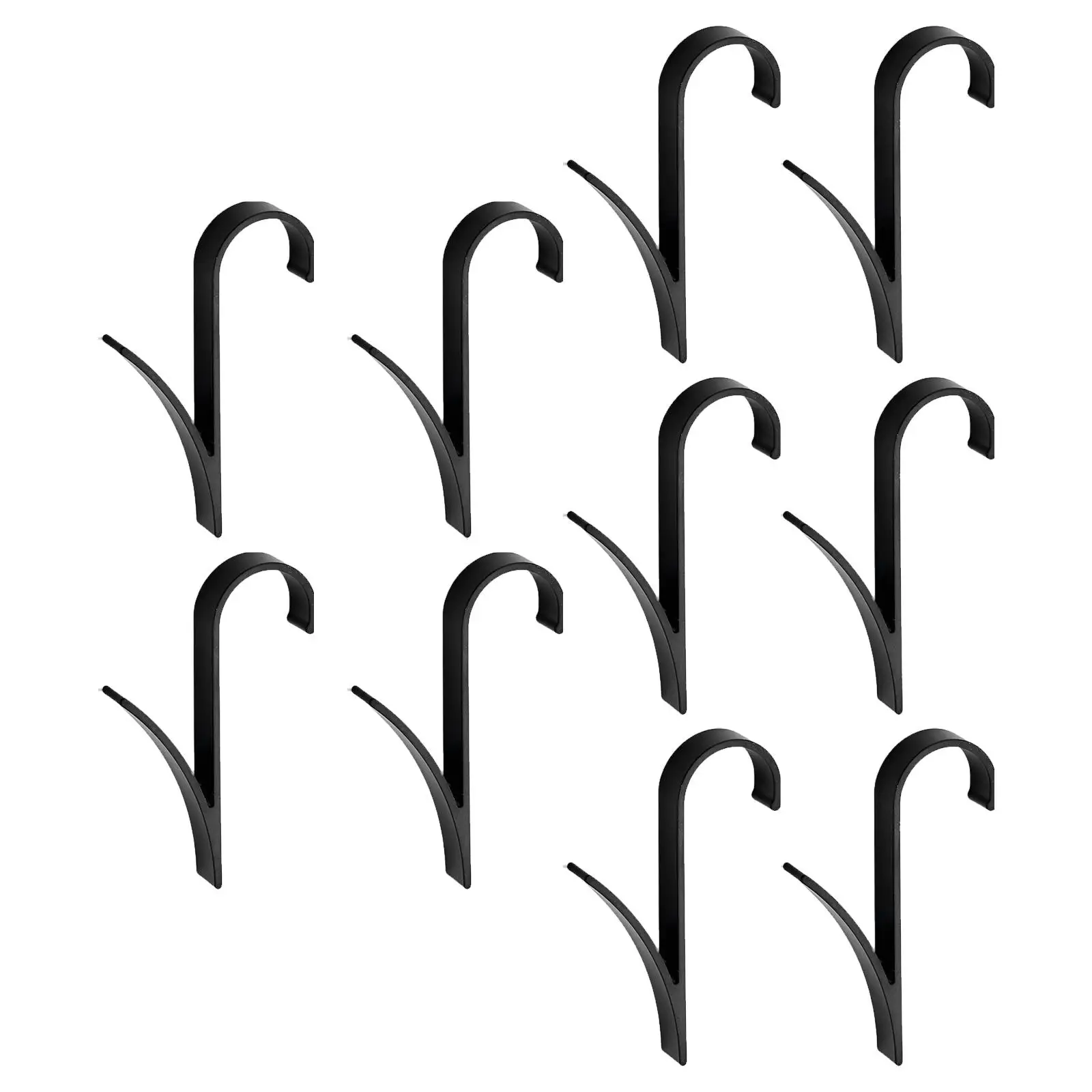 10Pcs Rail Hook Entryway R Shaped for Scarf Hooks for Kitchen Radiator Hook