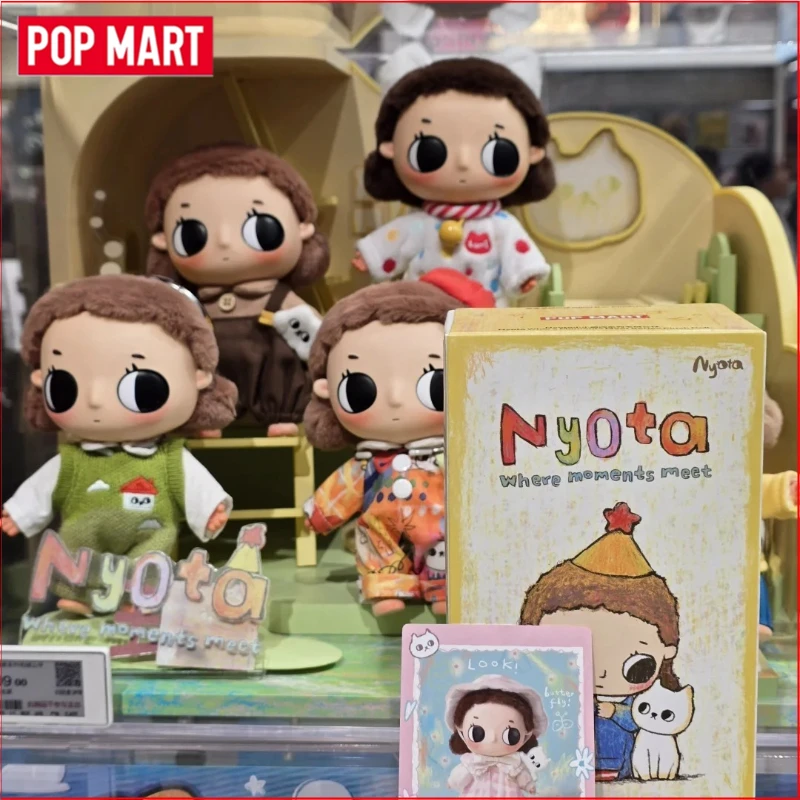 

POP MART Nyota Where Moments Meet Series Vinyl Plush Pendant Blind Box Mystery Box Dolls Toys Cute Keychain