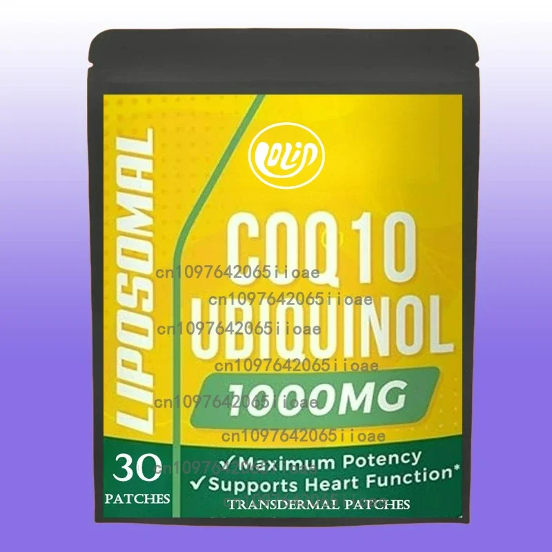 

Транзимические патчи CoQ10 Поддержка энергии -30 патчей Поставка на один месяц