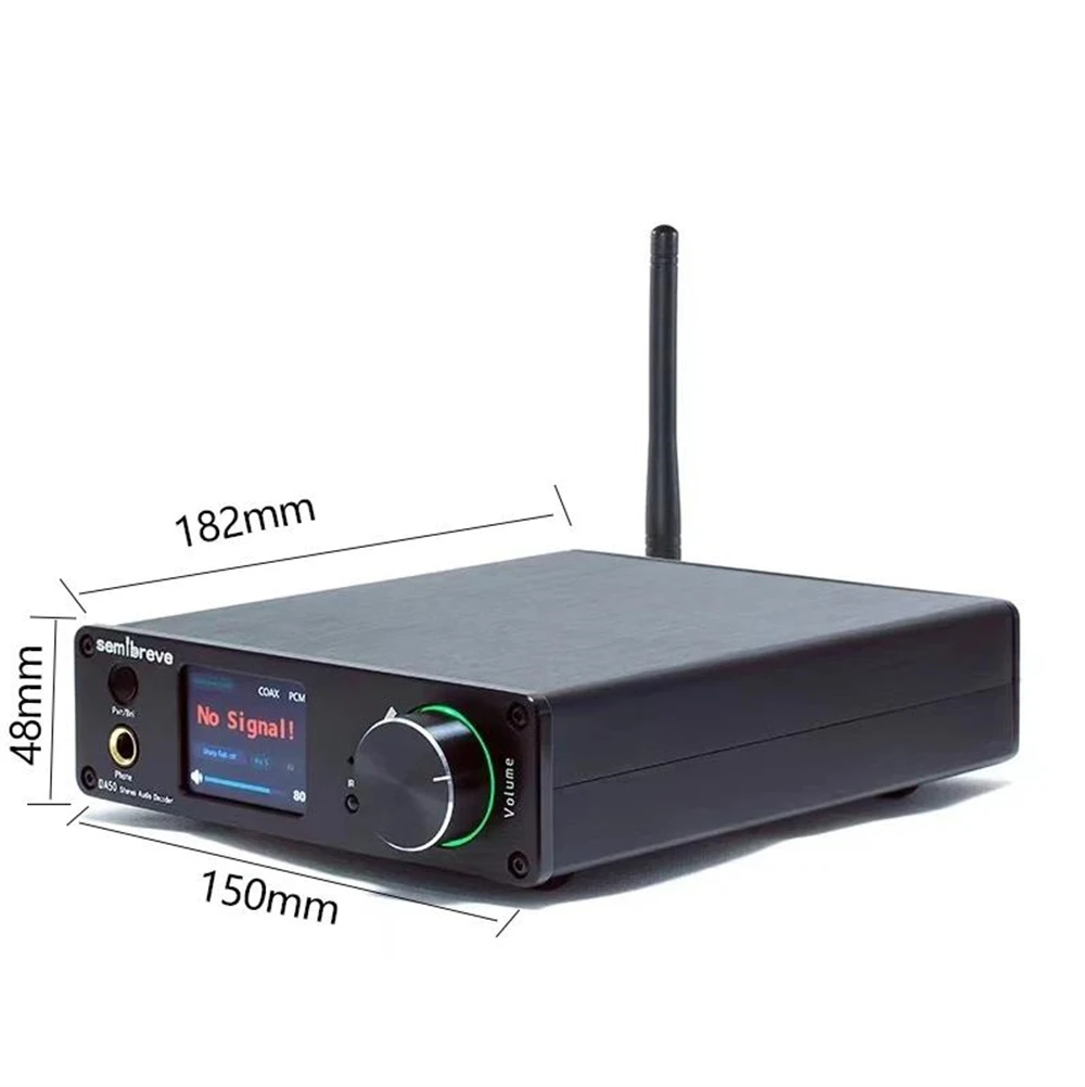 DA50 AK4499EX Balance DAC HiFi Audio Decoder AMANERO USB 32Bit 768KHz DSD512 Bluetooth 5.3 QCC5171 LDAC HDMI IIS XLR