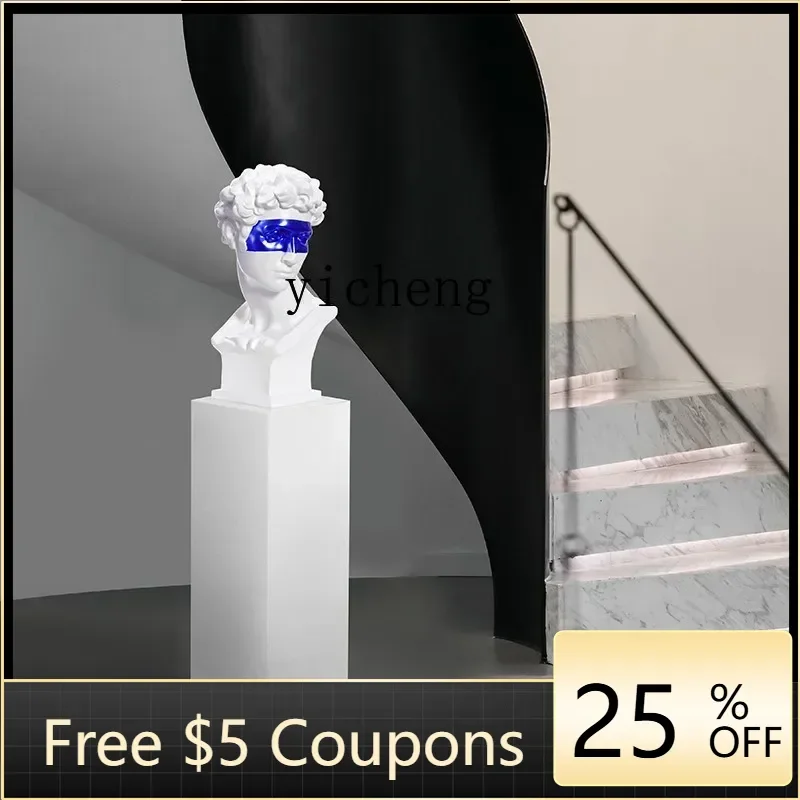 YFY  modern portrait sculpture fiberglass abstract figure ornament sitting rabbit jewelry kawaii decor