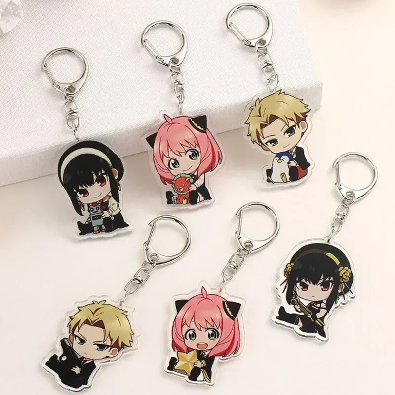 Cute  Keychain Accessories Scaramouche Pendant Anime Cartoon Badge kids gift