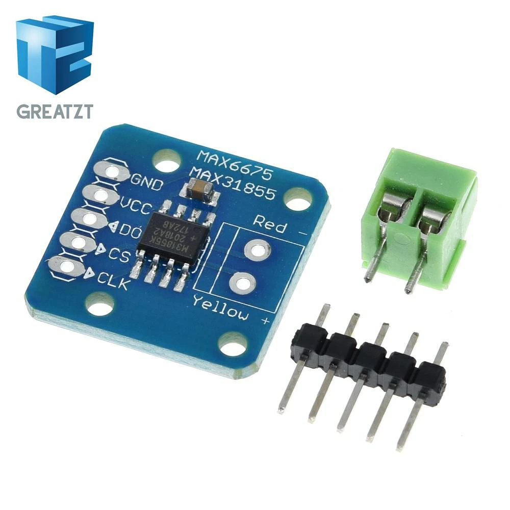 GREATZT 1/2/4PCS New MAX31855 Module K Type Thermocouple temp Sensor new Temperature measurement module