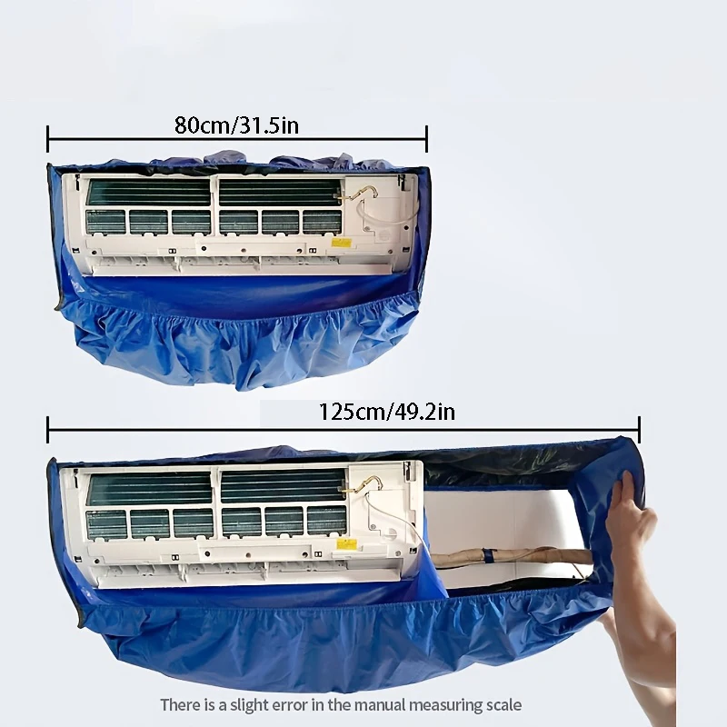 كبير الصيف مكيف الهواء طقم غطاء التنظيف 105/125 سنتيمتر 41.3/49.2in كيس الماء أداة تنظيف مع جدار قماش حماية مجموعة غبار #2