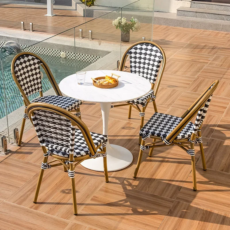 

Дизайнерские наборы садовой мебели, минималистичные наборы садовой мебели из натурального дерева в стиле ретро, скандинавские украшения для взрослых Tuinmeubelen