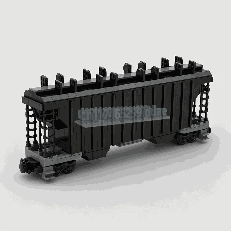1052PCS Covered Hopper Freight Wagon Building Blocks Railway Train Car Model DIY Assembly Set Creative Collection Display Gift