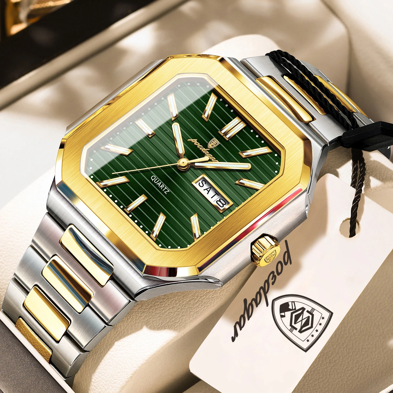 Men's Business Waterproof Luminous Date Week Watch