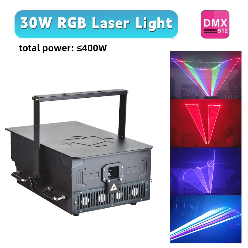 30w Laser Show ILDA 3d Laser Projector Party Disco Stage Full Color Lazer Animation Dj Laser Lights For Night Club