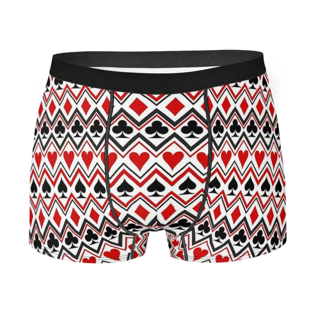 Playing Cards Suit  Pattern  Underpants Cotton Panties Man Underwear Ventilate Shorts Boxer Briefs