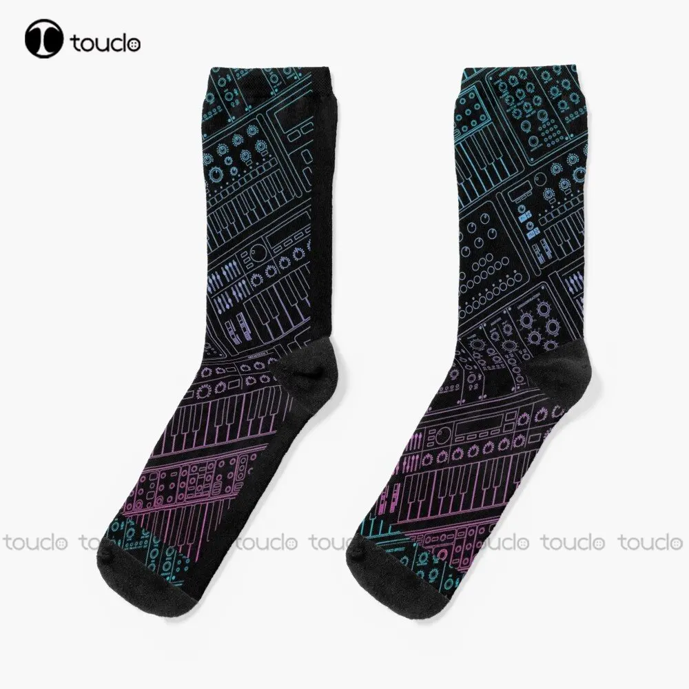 Synthesizer For Dj And Electronic Musician Socks Cool Socks Personalized Custom Unisex Adult Teen Youth Socks Custom Gift