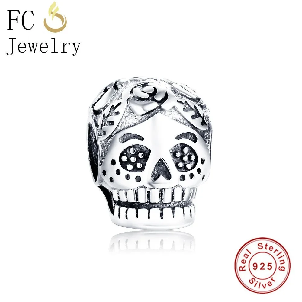 FC Jewelry Fit Original Brand Charms Bracelet 925 Sterling Silver European Skulls Breloques Kralen Perles Beads Berloque Gifts