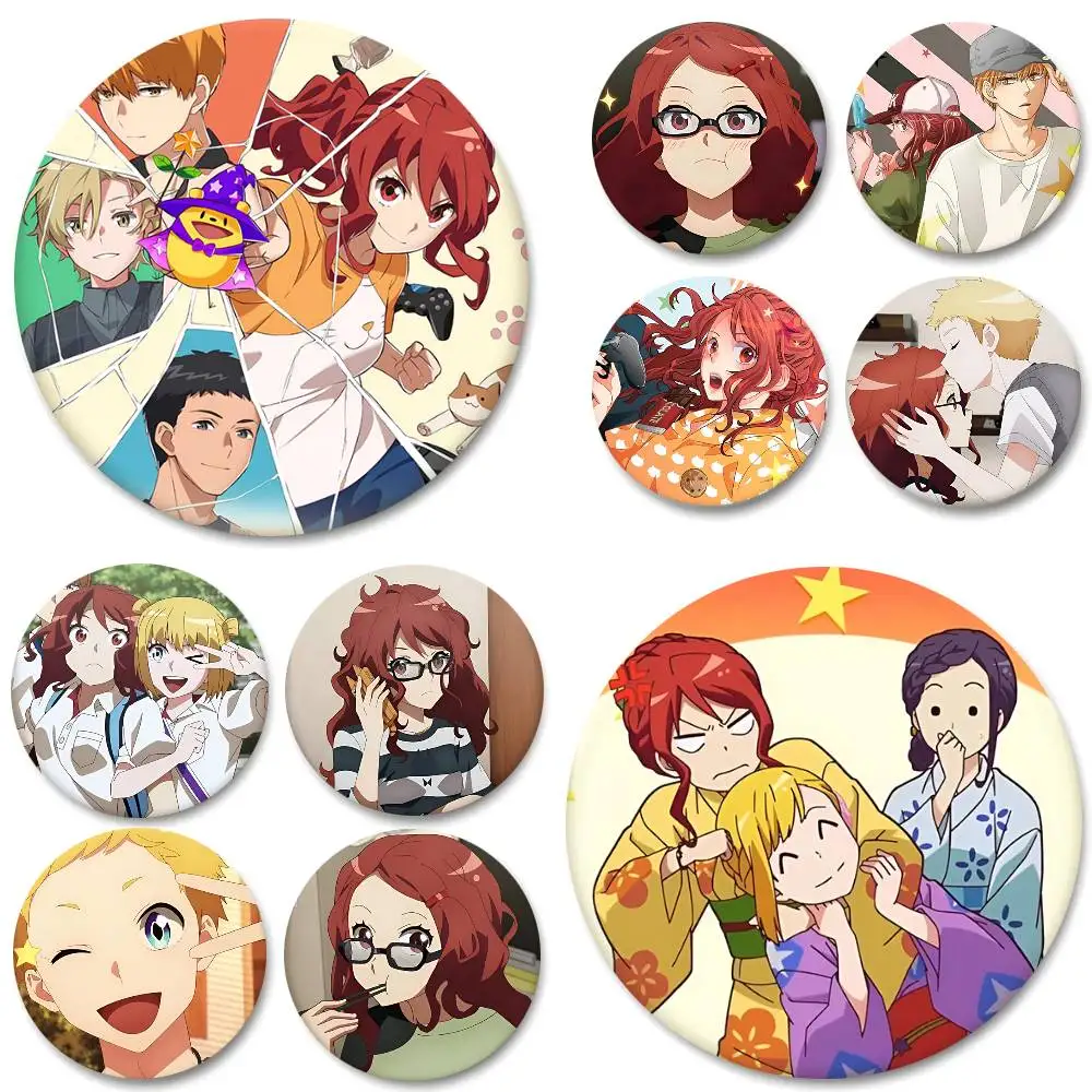 Anime Romantic Killer Round Badge Lapel Pin Backpack Clothing Jewelry Accessories Gift Brooch