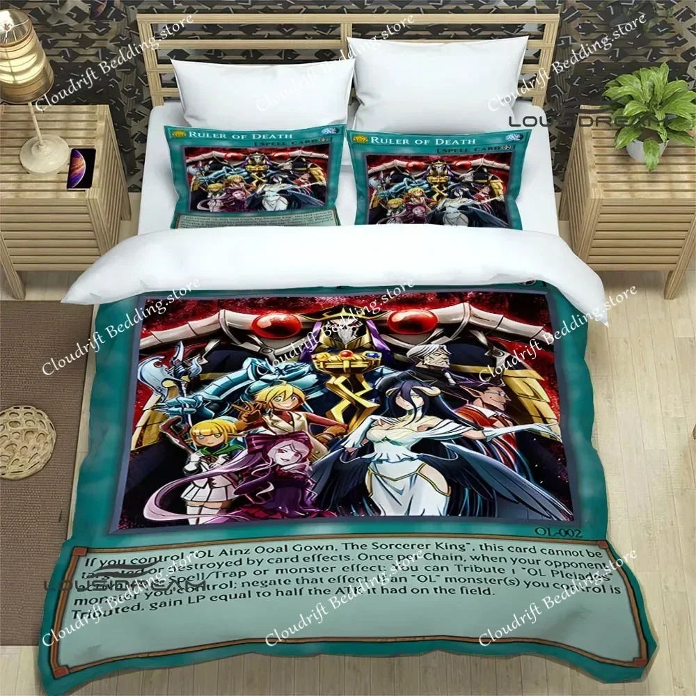 

Overlord cartoon printed printed Bedding Sets exquisite bed supplies set duvet cover bed comforter set bedding birthday gift026