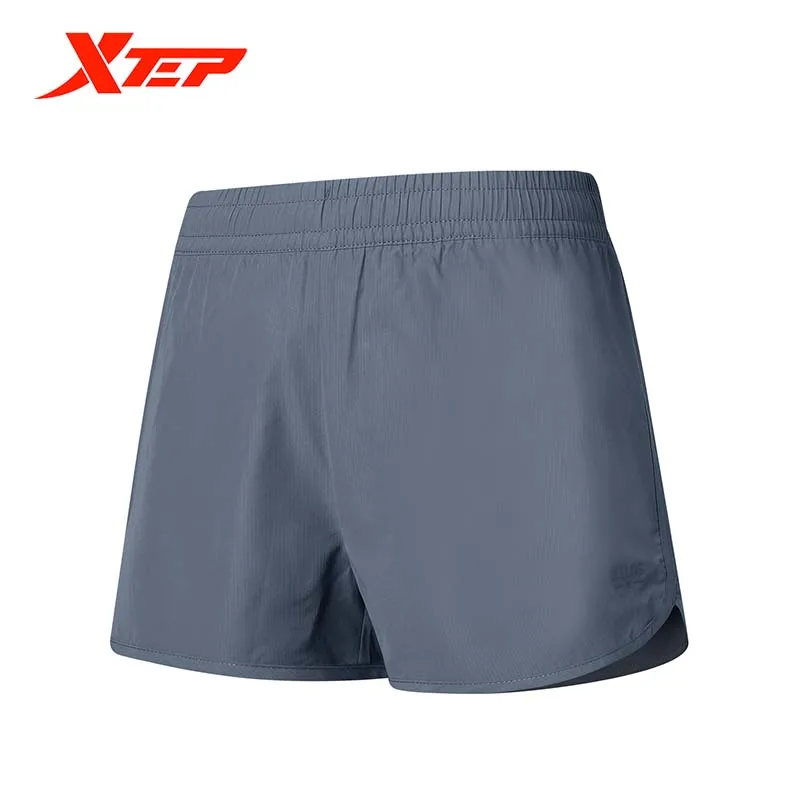 Xtep Women Running Shorts Sunmmer Fashion Solid Color Sport Short Women Breathable Pants 878228240229