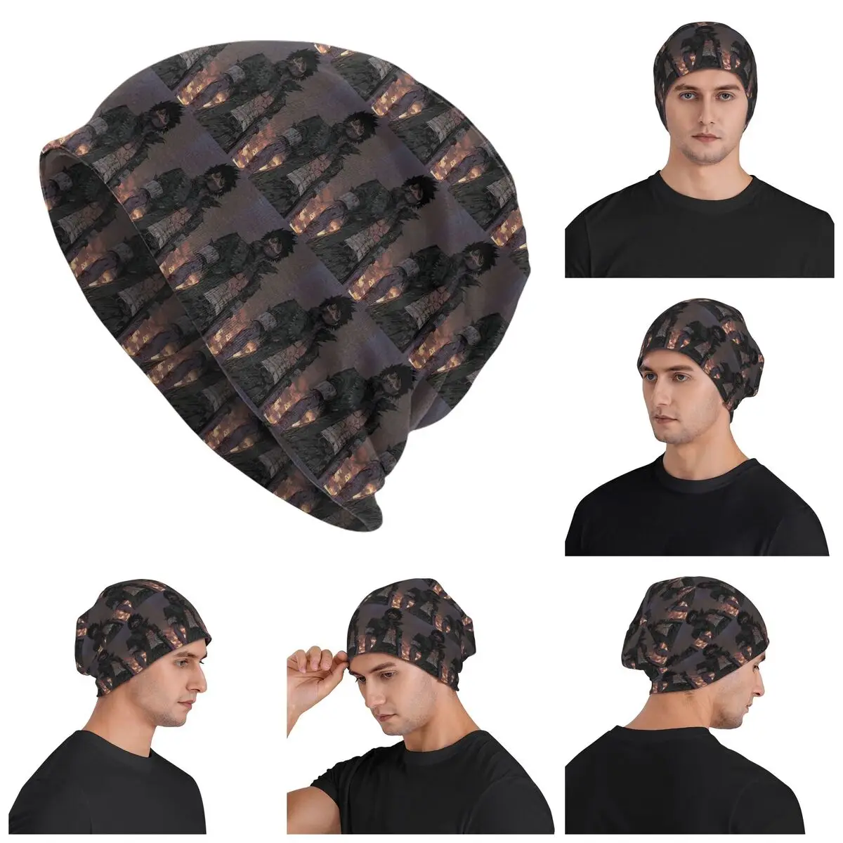 

My Hero Academia Dabi Anime Manga MHA Blueflame Warm Knitted Cap Hip Hop Bonnet Hat Autumn Winter Outdoor Beanies Hats Adult