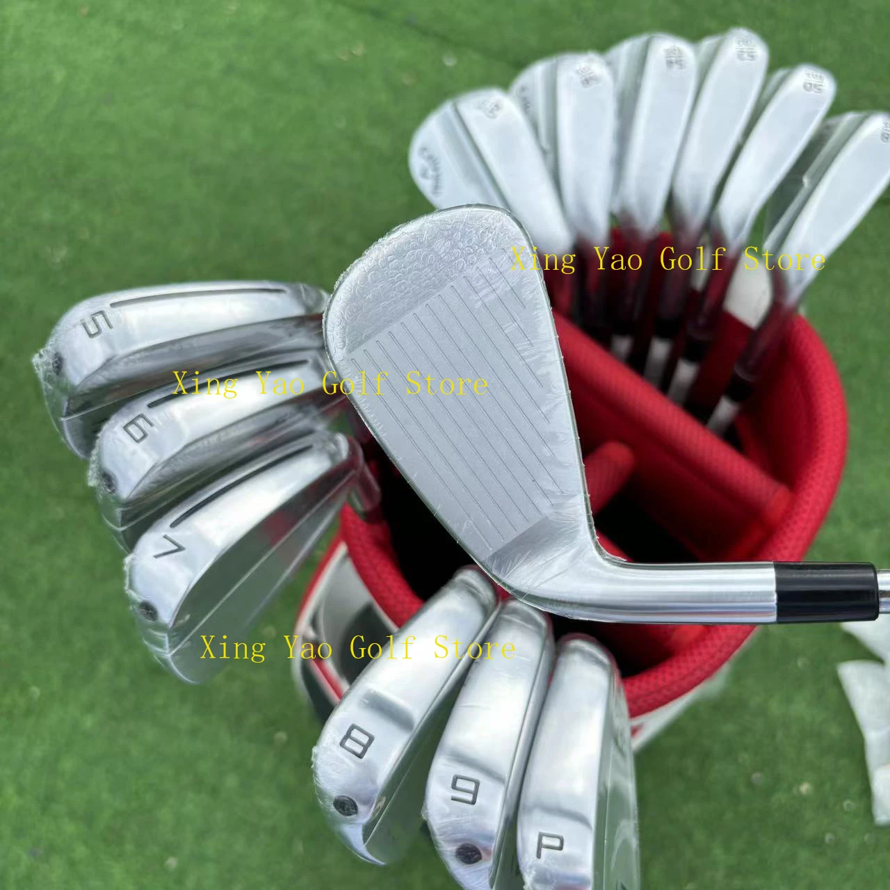 2024New نوادي الجولف للرجال فضي P790 مكاوي الجولف الجيل الرابع 7 قطعة 4-9P R/S/SR فليكس الصلب/رمح الجرافيت