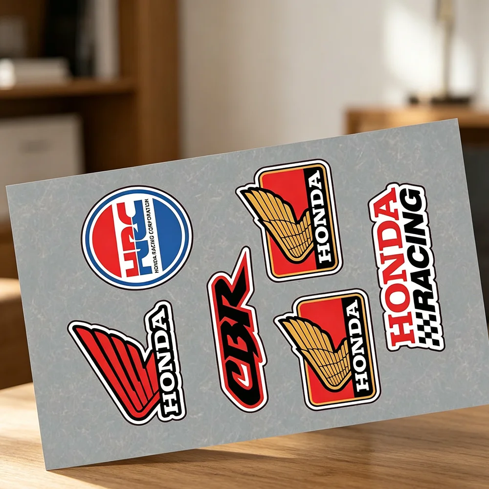 

Honda Racing Stickers Moto Sticker Auto Body Bumper Windows Motorcycle Laptop Walls Vinyl Decal Car Tuning Accessories