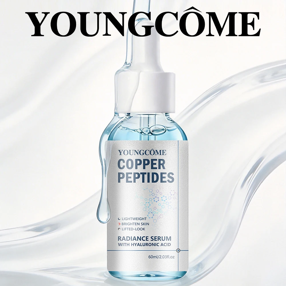 YOUNGCOME Copper Peptides Serum with Hyaluronic Acid - Lightweight Deep Hydrating Serum for Boost radiance 40/60ml