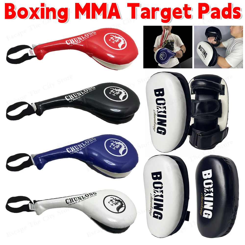 Taekwondo Boxing Pad Striking Paddles Double Side Punching Pads Non Slip Handle Foot Kicking Targets for Martial Arts Training