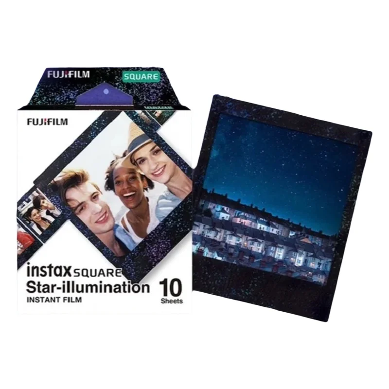 Nowe 10-50 arkuszy Fujifilm Instax Square Star/MONO CHROME/Rainbow/Sunset do aparatów hybrydowych Fujifilm Instax SQUARE SQ6 SQ10 — zdjęcie produktu 7