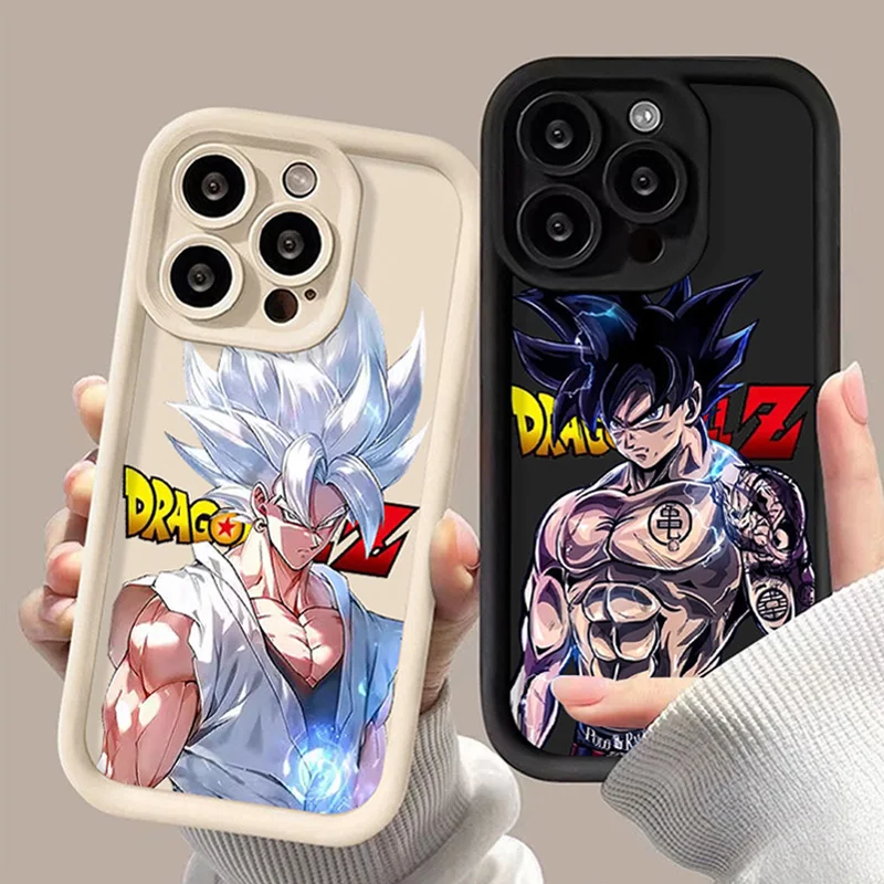 Anime D-Dragon Balls Z Soft Silicone Case for iPhone 14 15 Pro Max 13 12 11 X XS XR 7 8 Plus SE 2020 Shockproof Matte Back Cover