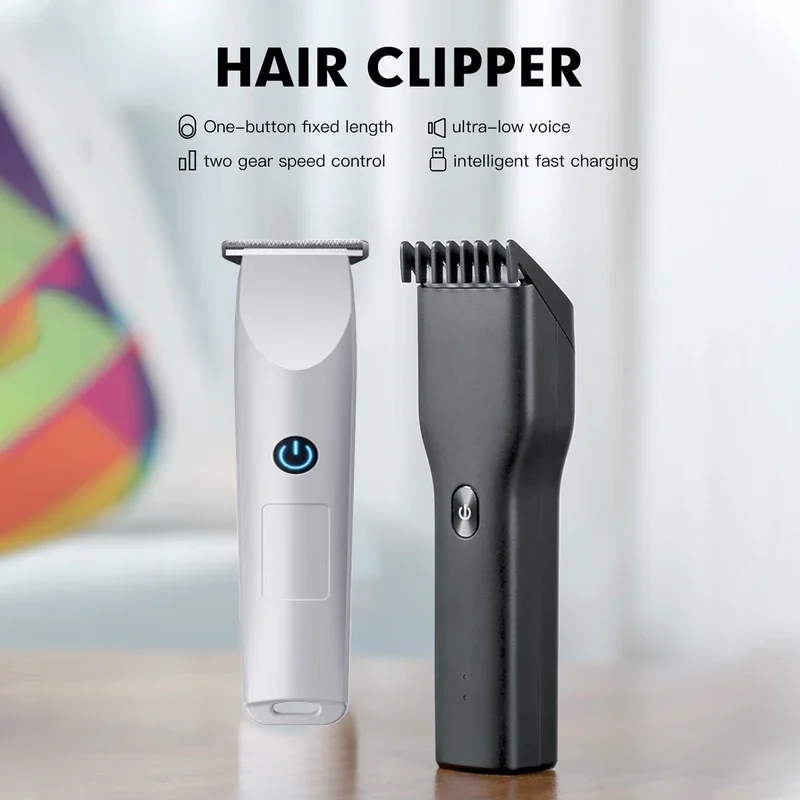 

Hot Portable Electric Hair Clipper Professional Cordless Fast Type-C Charging Ceramic Haircut Machine Hair Trimmer For Men Adult