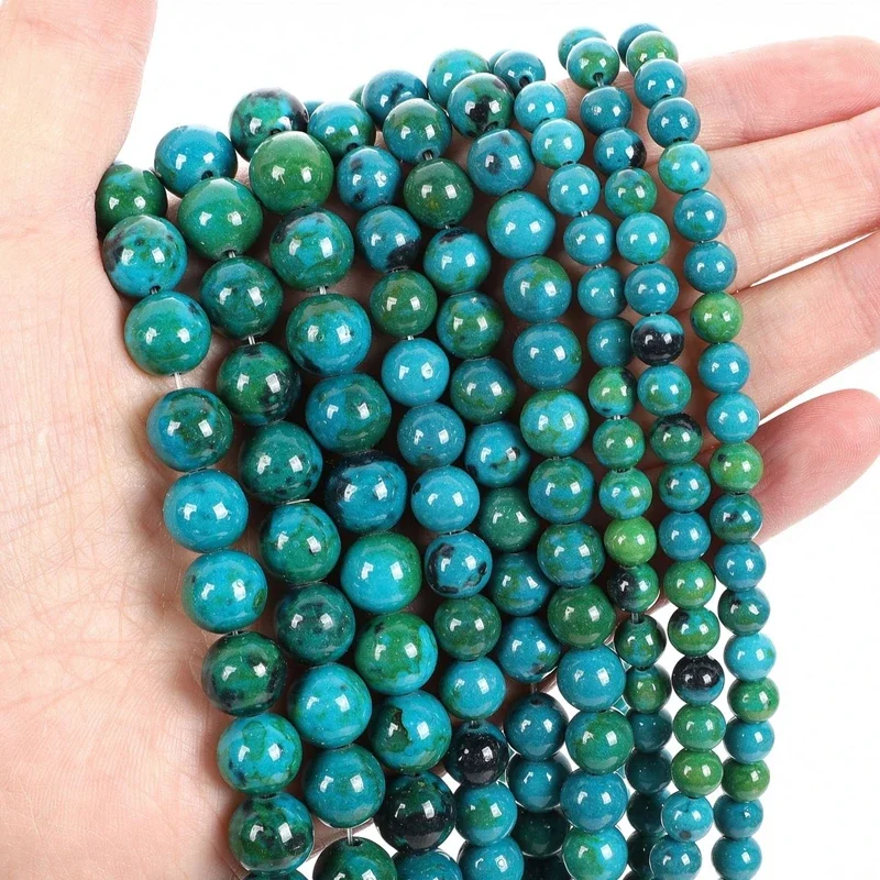 Natural Stone Golden Obsidian Bead Labradorite Round Loose Spacer 4-12mm for Jewelry Making Diy Bracelet Necklace Accessory