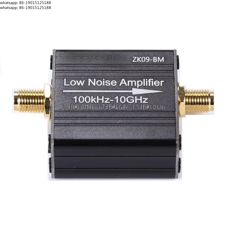 Ultra Wideband RF Low Noise Amplifier USB Charging 100k-10GHz High Gain Amplifier ZK09