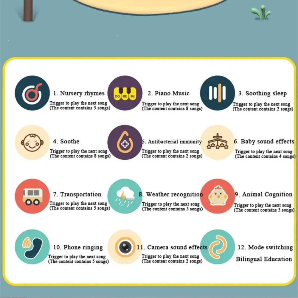 Early Education Cat Telephone Montessori with Music Sound Light Emulated Telephone Multi-function Lovely