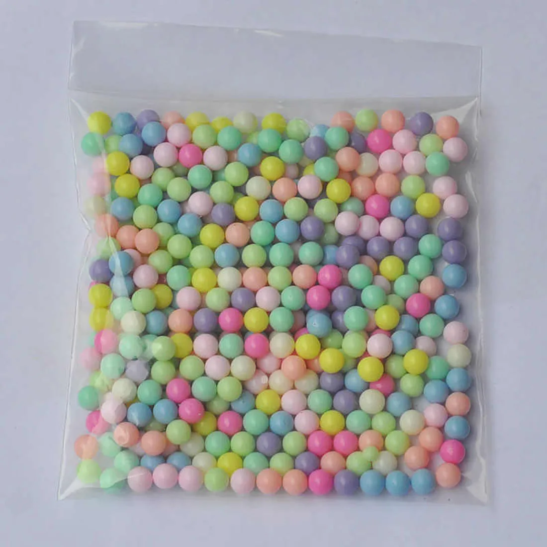 6mm Acrylic Solid Color Non Porous Round Beads Solid Loose Beads DIY Handmade Decorative Material Dropping Beads