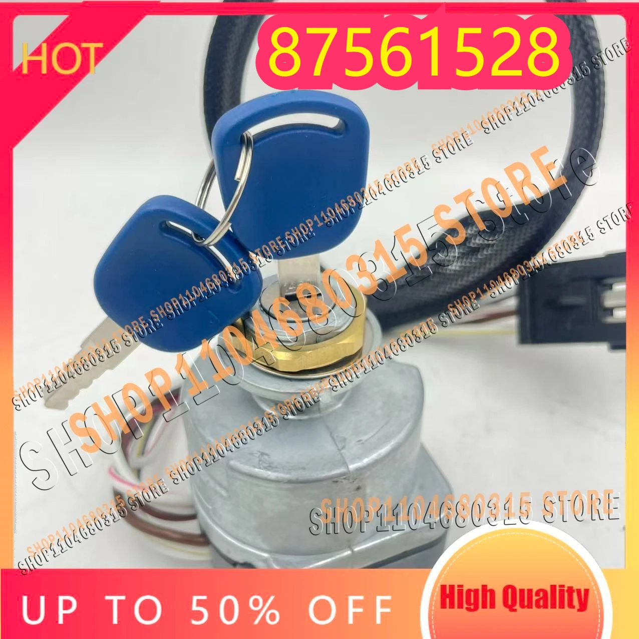 

Новый замок зажигания с ключом для тракторов New Holland 5640, 6640, 7740, 7840, 8160, 8240, двигатель 81864288