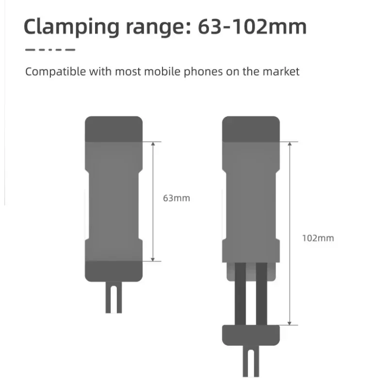 Clip de soporte frontal para teléfono DJI Osmo Pocket 3, adaptador de expansión de disparo manual, accesorio