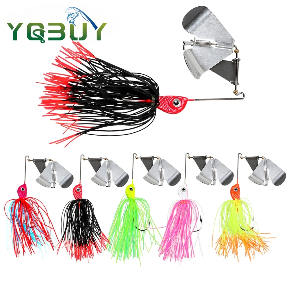 

14.5g Spinnerbait Fishing Lures Bass Fishing Buzzbait Multicolor Bass Trout Salmon Metal Spinner Baits Swim Jigs