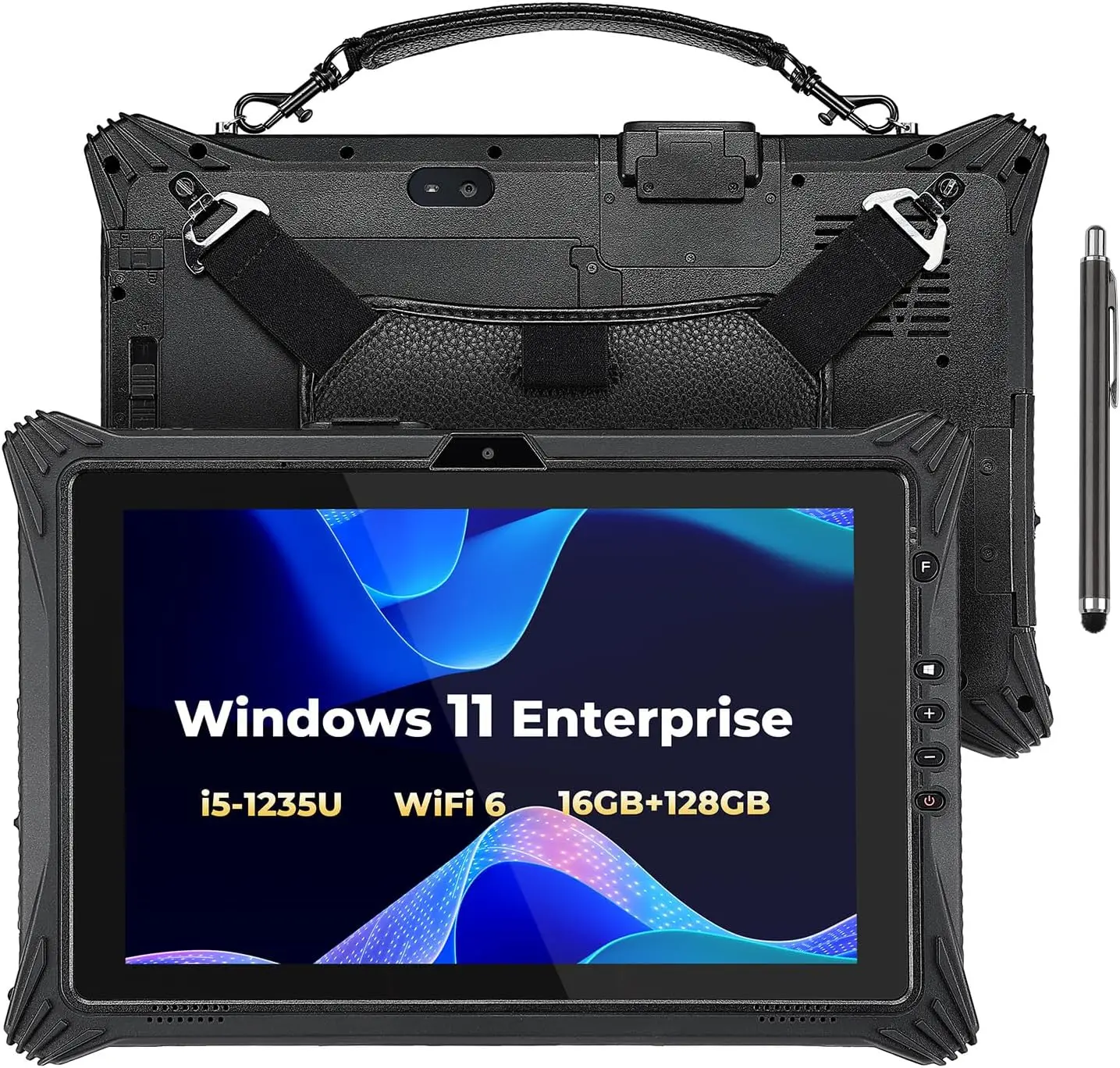 

Прочный планшет MUNBYN IRT10 с Windows 11 IoT Enterprise, процессором i5-1235U, Wi-Fi 6, 16 ГБ ОЗУ и 128 ГБ памяти, с возможностью замены накопителей.