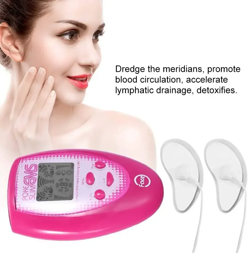 เครื่องนวดหน้าไฟฟ้า - เครื่องยกกระชับใบหน้าสำหรับกระชับผิวและกระชับใบหน้า อุปกรณ์ความงามแบบชาร์จไฟได้พร้อมกระตุ้นกล้ามเนื้อ
