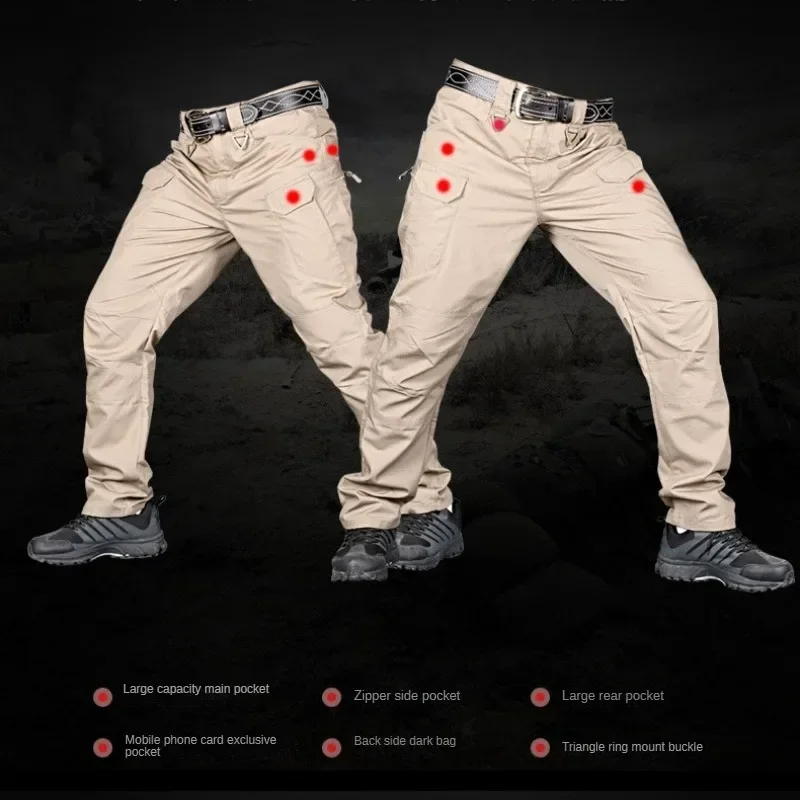 Motorcycle Riding Pants Wear-resistant Waterproof Breathable Tactical Pants Camouflage Pant Overalls Outdoor Multi-pocket Pant