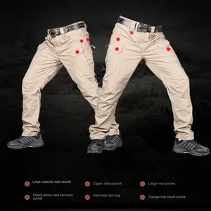Motorcycle riding pants, wear resistant, waterproof, breathable, tactical pants, outdoor jumpsuit, multi pocket 8 Main Sales Motor Motor - №4