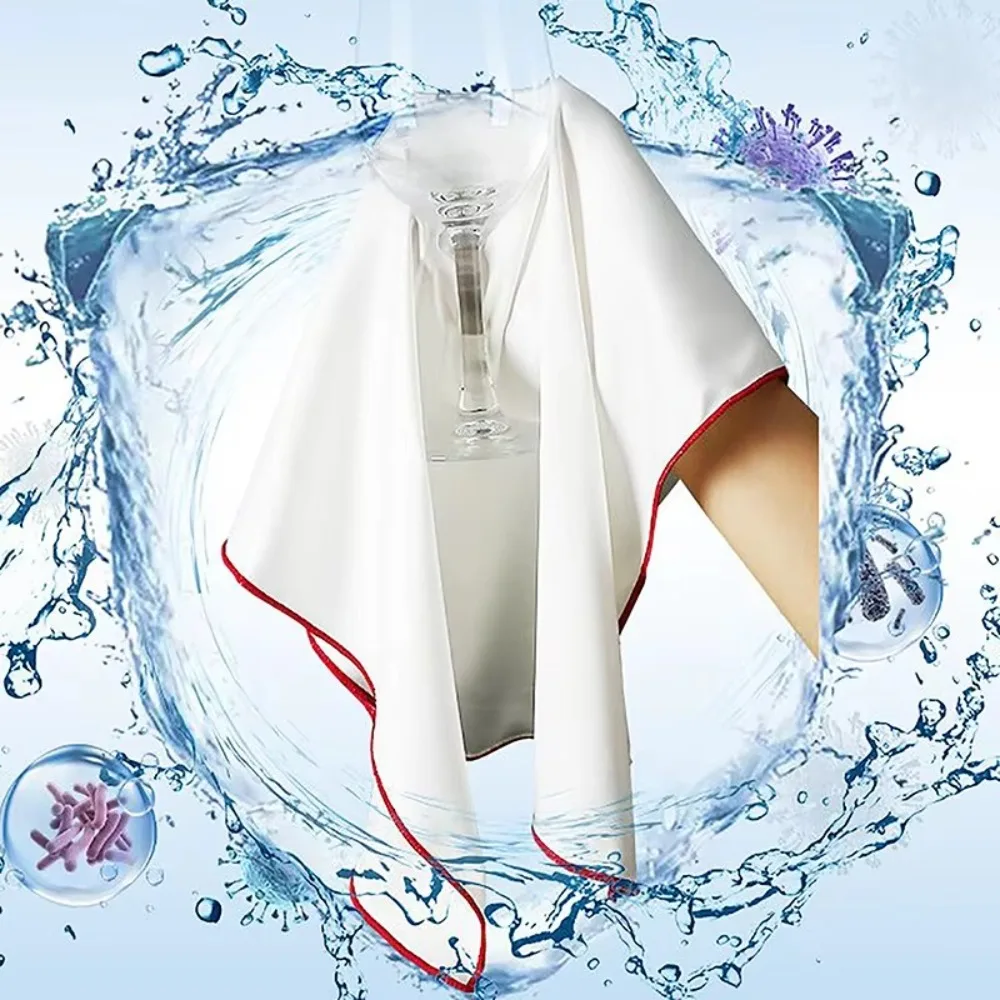 Strong Water Absorption Red Wine Glasses Wiping Cloth Microfiber Without Leaving Any Marks Cleaning Cloths Kitchen Accessories