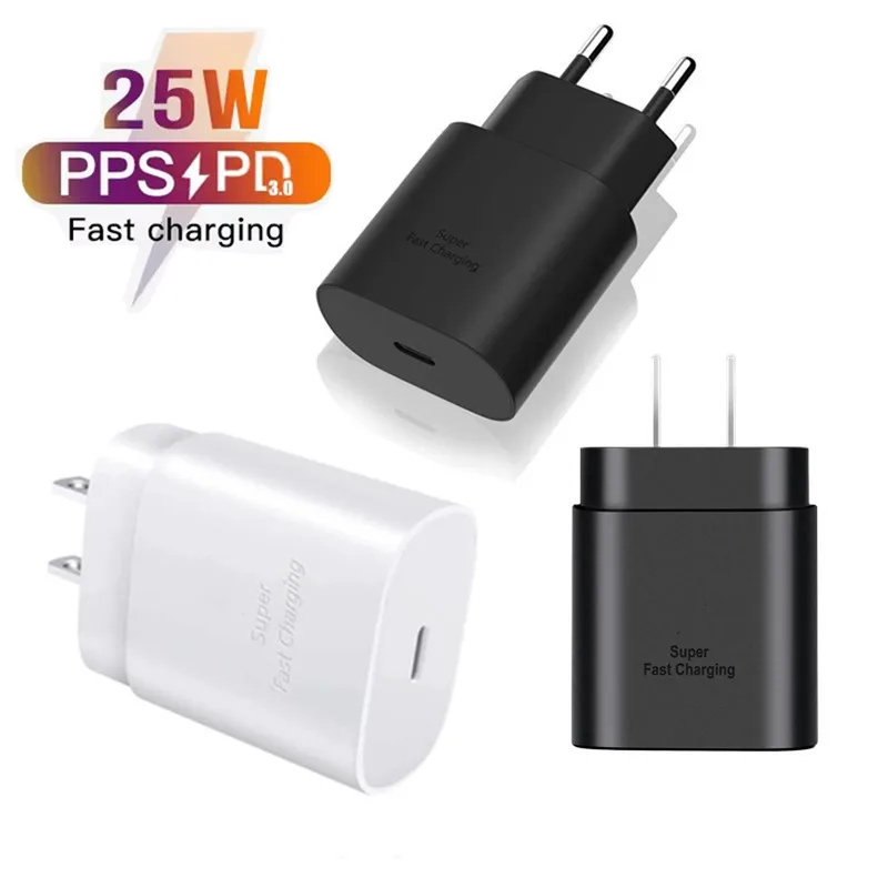 Top Sellers 25W USB C Super Fast Charger For Samsung Galaxy Note 10/Note 20/S20 S21 S22 TYPE C travel adapter