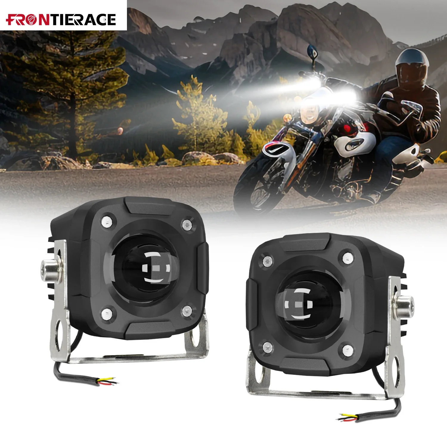 

Additional Light on A Motorcycle Driving High/Low Len Fog Lamps Auxiliary Miles Headlight 4x4 Off Road Super Brighter 12V 24V