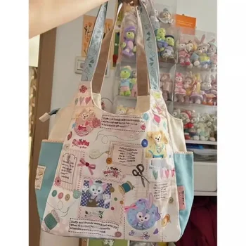 Disney Cartoon Daffy Beer Muis Multifunctionele Schoudertas Outdoor Boodschappenhandtas Vriendin Cadeau