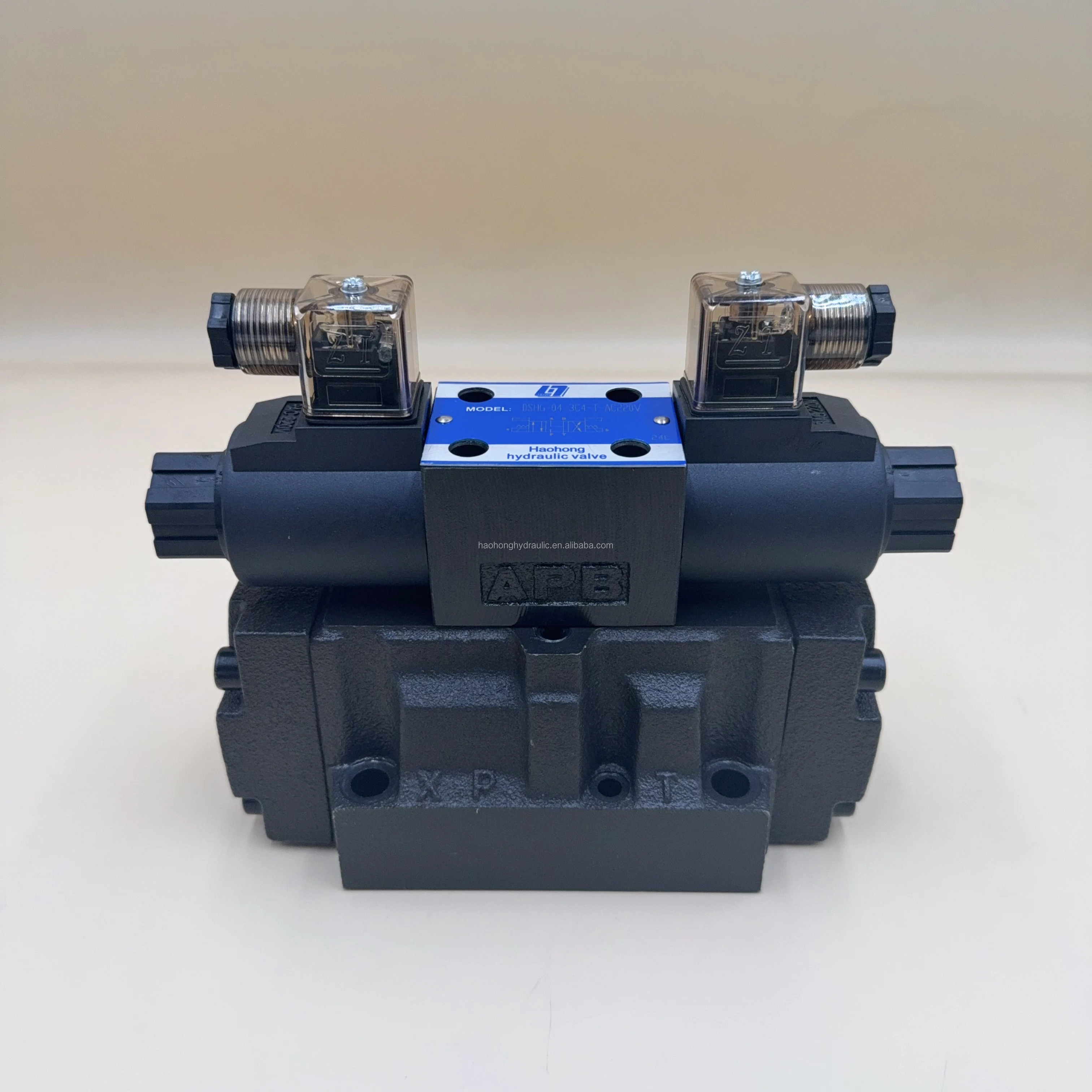 

DSHG-04 Haohong Hydraulic Solenoid Controlled Directional Control Valve Pilot Operated 1 Year Warranty 30x20x20