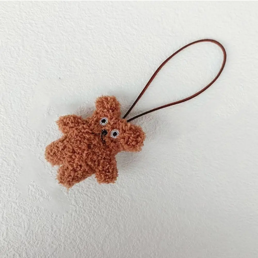 

Creative Cookie Bear Bag Pendant Cloth Bag Charms Cue Backpack Decoration Bag Match Accessories Stuffed Animal Lanyard Children