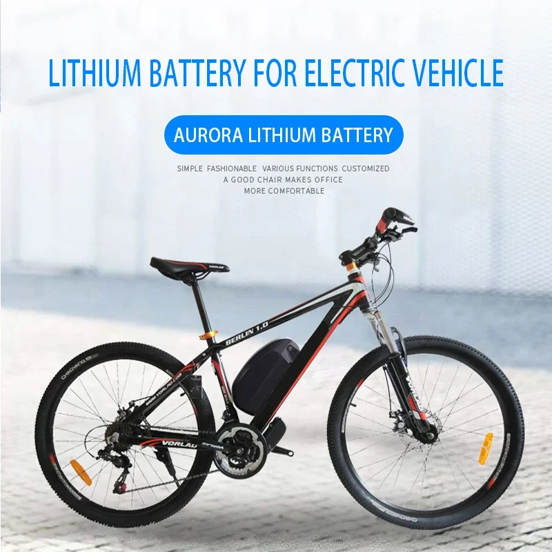 Batterie au lithium haute capacité pour vélos électriques et VTT, 36V, 48V, 52V, 20Ah, remplace les batteries rechargeables