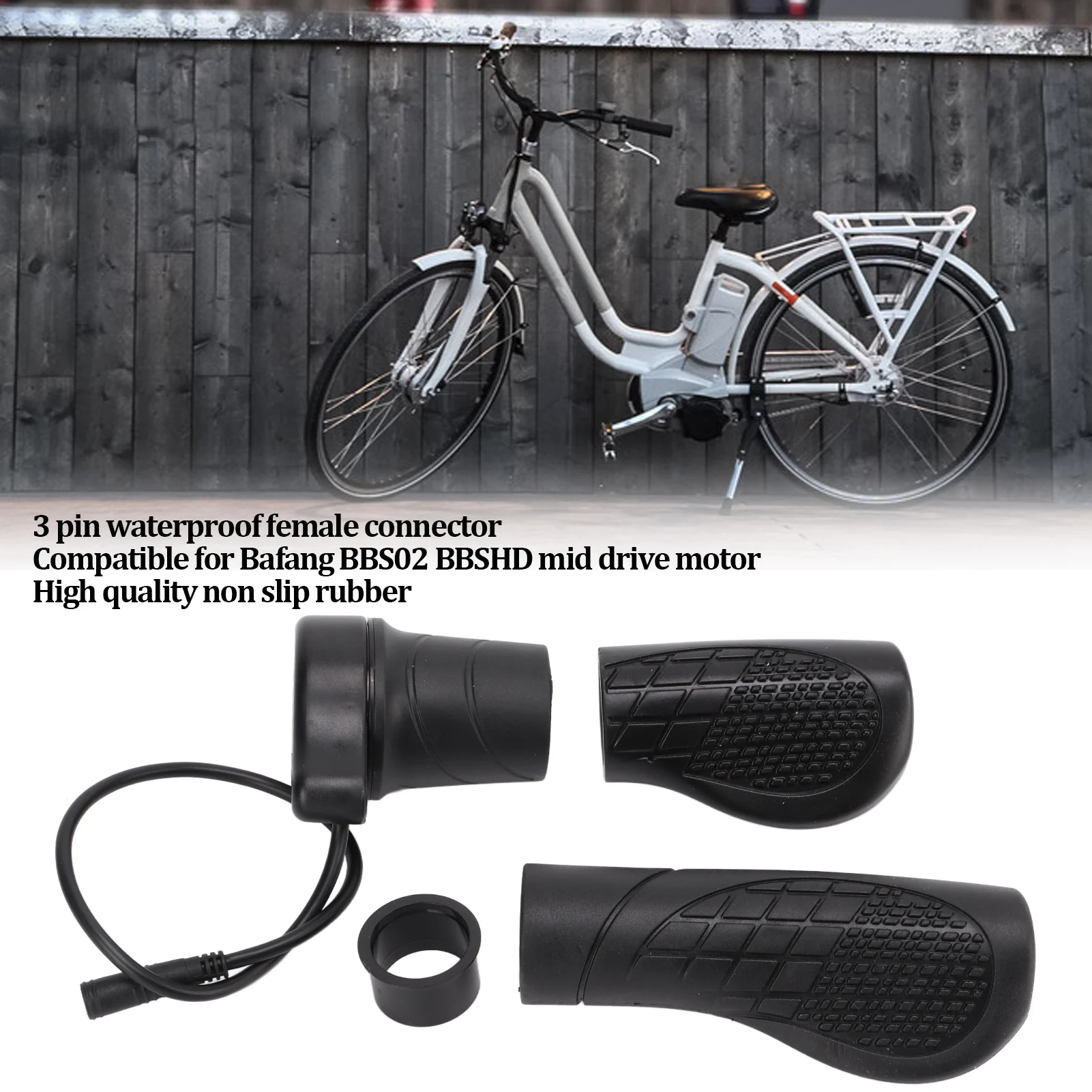 

Electric Bicycle Left Right Sleeve 22.2mm Electric Twist Throttle Electric Bike Throttle Grips Mid Drive Motor Electric Bike