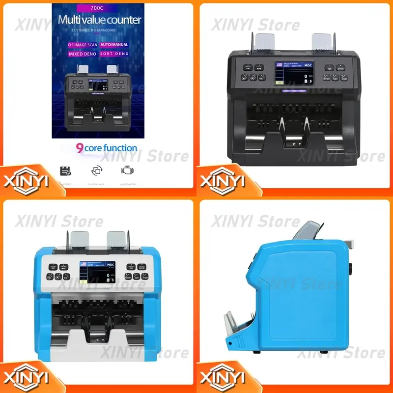 for High Quality Multi Currency Counting Machine Mix Denomination Money Counter Good for Counting Dirty Banknote Bill Counter